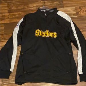 NFL three quart zip Pittsburgh steeler sweatshirt